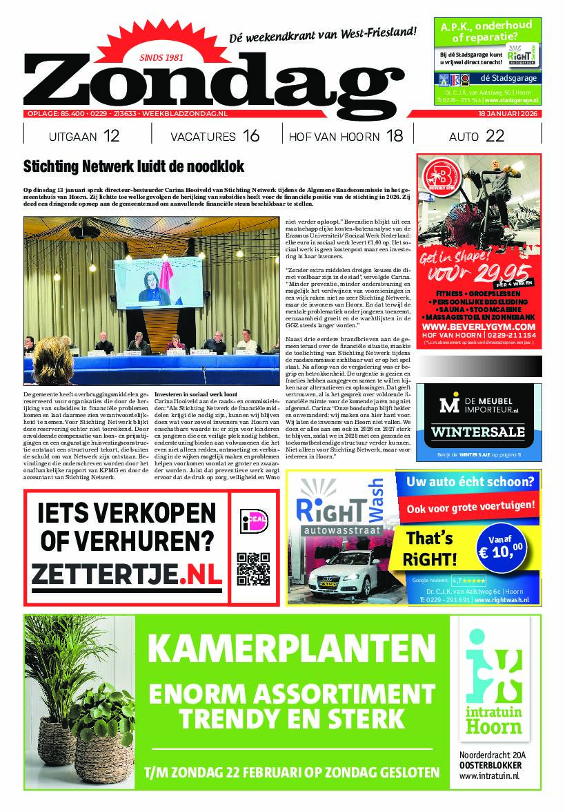 Zondag 18 januari 2026