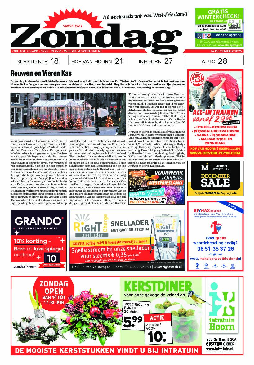 Zondag 14 december 2025