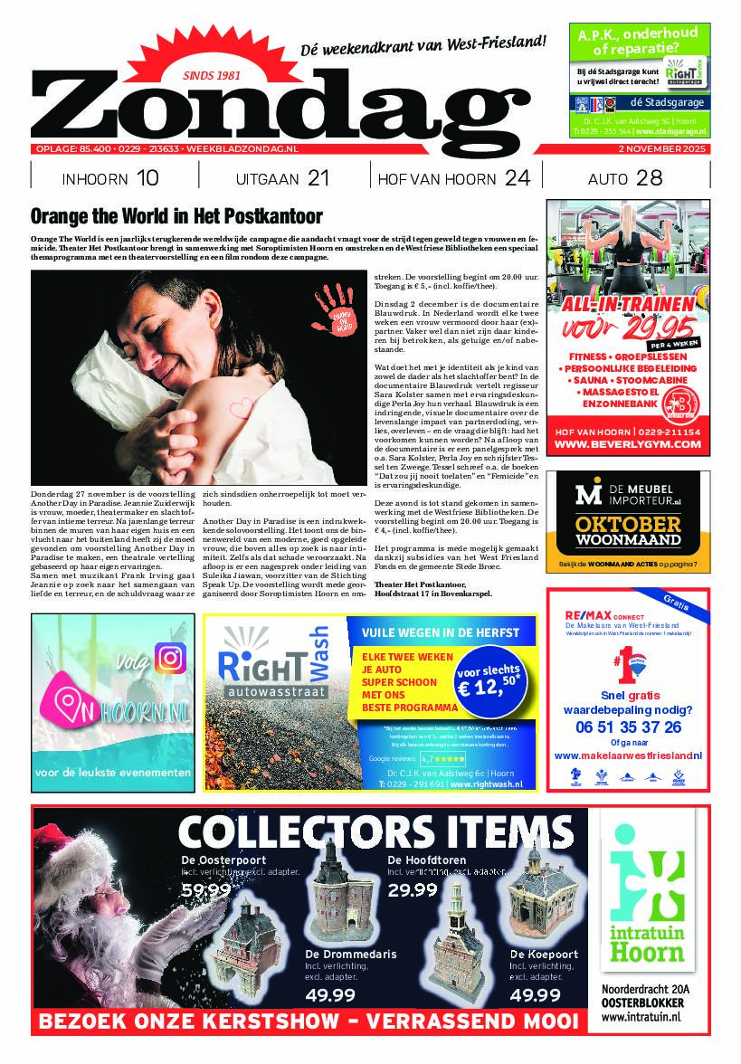 Zondag 2 november 2025