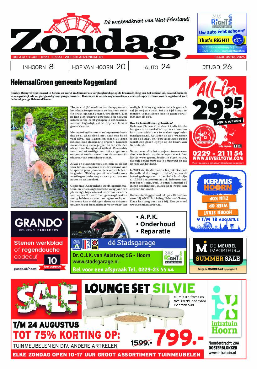 Zondag 10 augustus 2025