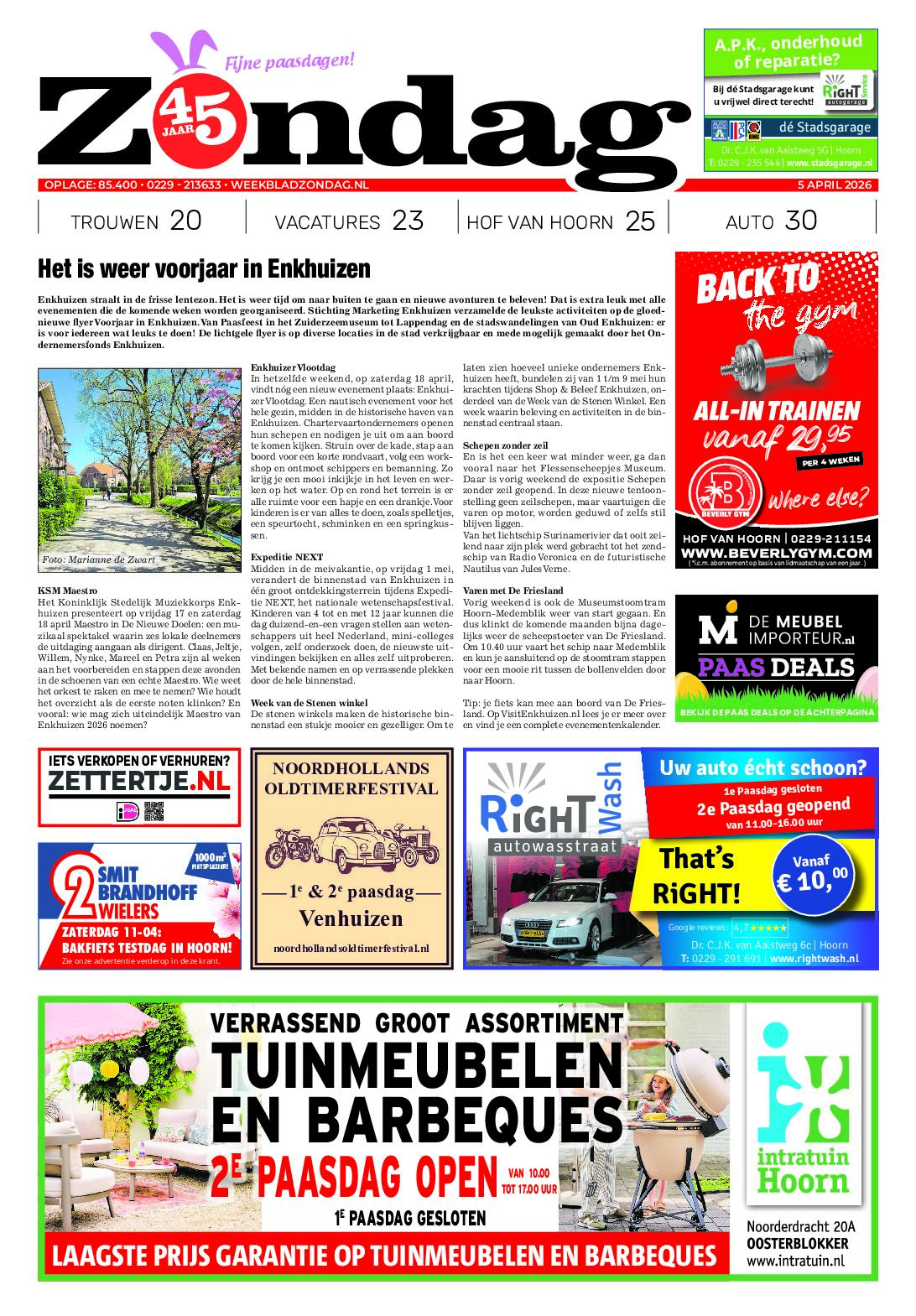 Zondag 5 april 2026