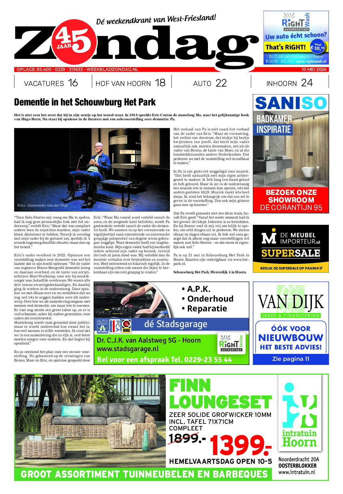 Zondag 10 mei 2026