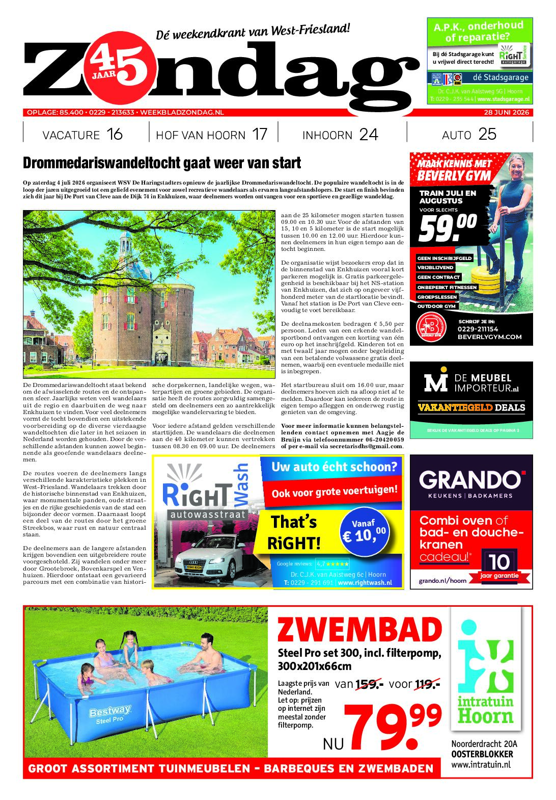 Zondag 28 juni 2026